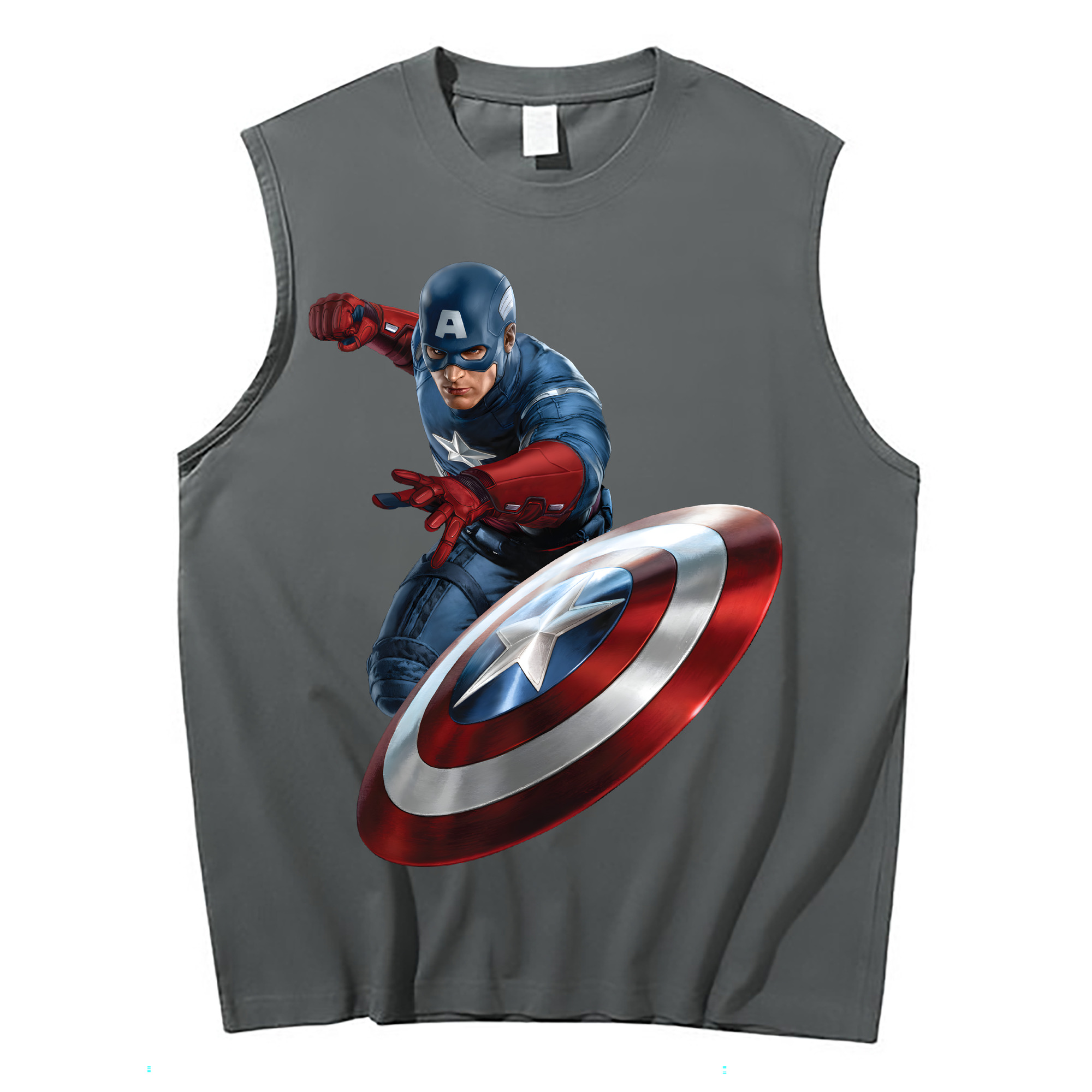 （画像用） アベンジャーズ The Avengers コットン100％タンクトップ（フロントプリント）